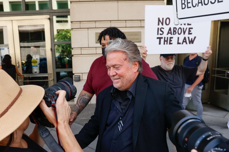 Judge April A. Newbauer has set Feb. 25 as the start date for Steve Bannon’s trial on state charges for alleged money laundering, conspiracy and a scheme to defraud others in Bannon’s now defunct “We Build The Wall” campaign. File Photo by Jemal Countess/UPI