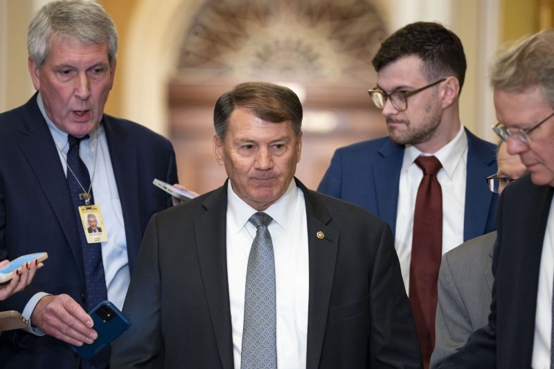 Sen. Mike Rounds (C), R-S.D., on Thursday introduced legislation to eliminate the Department of Education. File Photo by Bonnie Cash/UPI