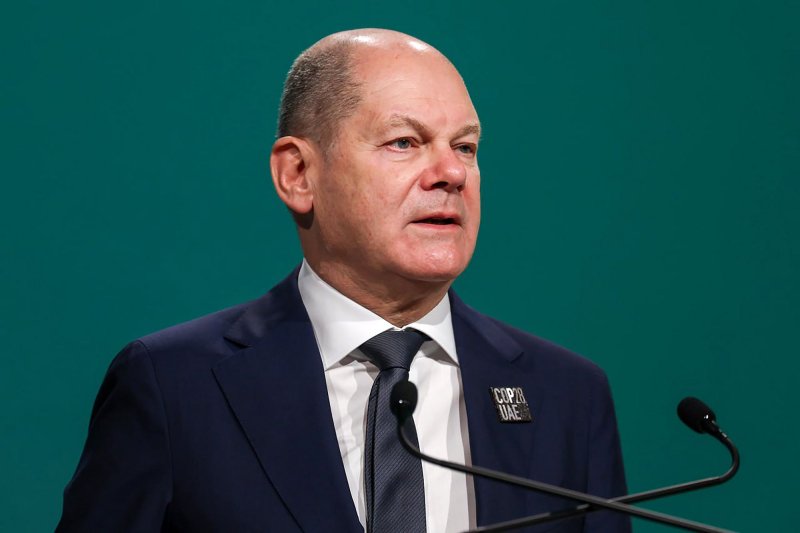 German Chancellor Olaf Scholz dismissed his finance minister on Wednesday, prompting the collapse of his three-party coalition government. File Photo by COP28/ UN Climate Change/ UPI