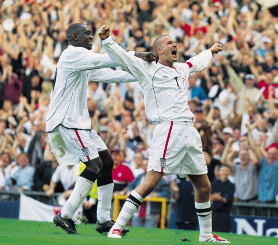 Nikos Dabizas had a funny chat with David Beckham after his iconic free-kick for England