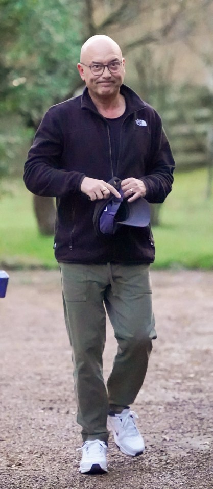 The MasterChef co-host was seen smiling outside his Kent home today