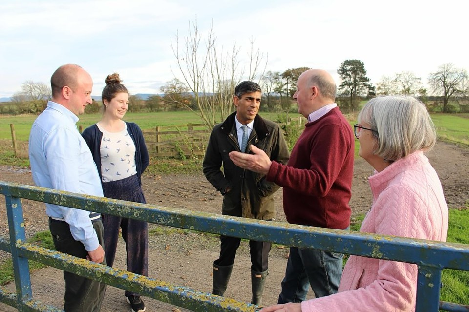 Rishi Sunak meets farmers in Northallerton this week