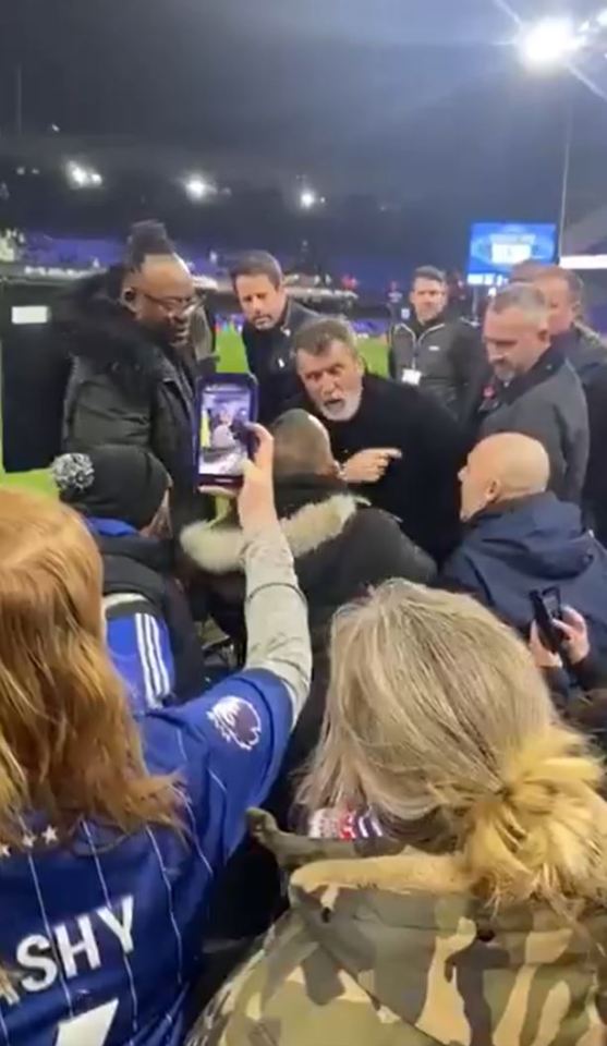 Roy Keane was involved in a confrontation with an Ipswich fan