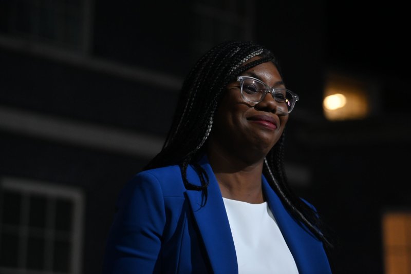 Kemi Badenoch is now the first black woman to lead a major British political party after defeating rival Robert Jenrick Saturday to take the helm of the country’s Conservative and Unionist Party. File Photo by Neil Hall/EPA-EFE