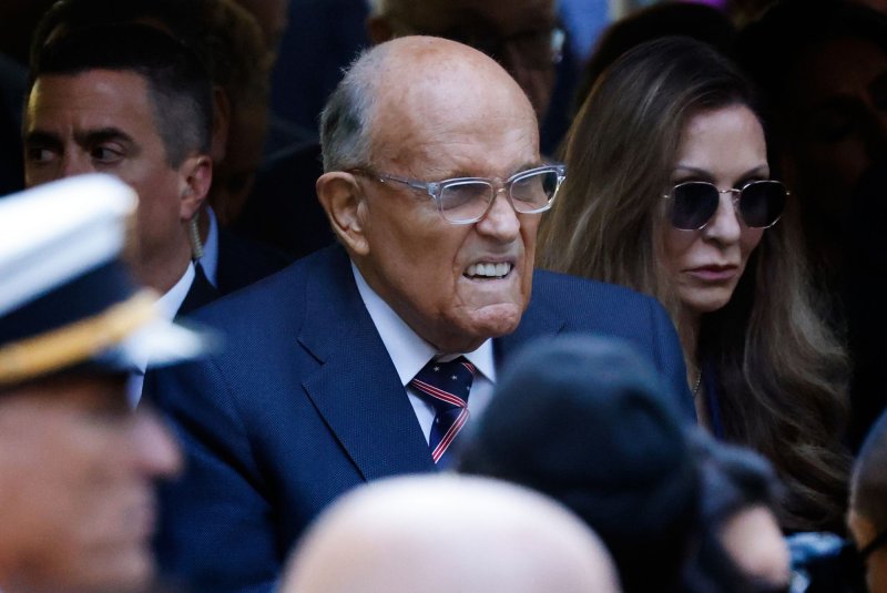 Former New York City Mayor Rudy Giuliani has turned over a vintage Mercedes Benz automobile and other valuable items under the terms of a defamation case he lost to two former Georgia election workers, according to a new court filing. File Photo by Peter Foley/UPI