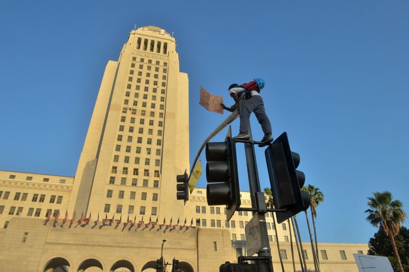 The Los Angeles City Council voted unanimously Tuesday to pass a "sanctuary city" ordinance to protect immigrants from deportation by President-elect Donald Trump. The new municipal law would ban the use of city resources to assist federal immigration enforcement. File Photo by Jim Ruymen/UPI