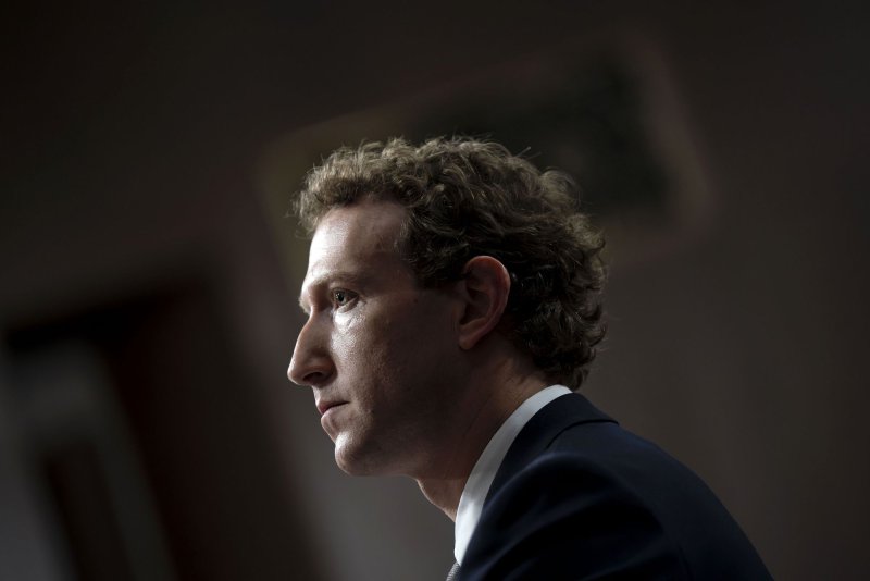 CEO of Meta Mark Zuckerberg testifies during a Senate Judiciary Committee hearing entitled "Big Tech and the Online Child Sexual Exploitation Crisis" at the U.S. Capitol in Washington, D.C., on January 31. On Wednesday, the Facebook founder met with Donald Trump at his Florida Mar-a-Lago resort. File Photo by Bonnie Cash/UPI