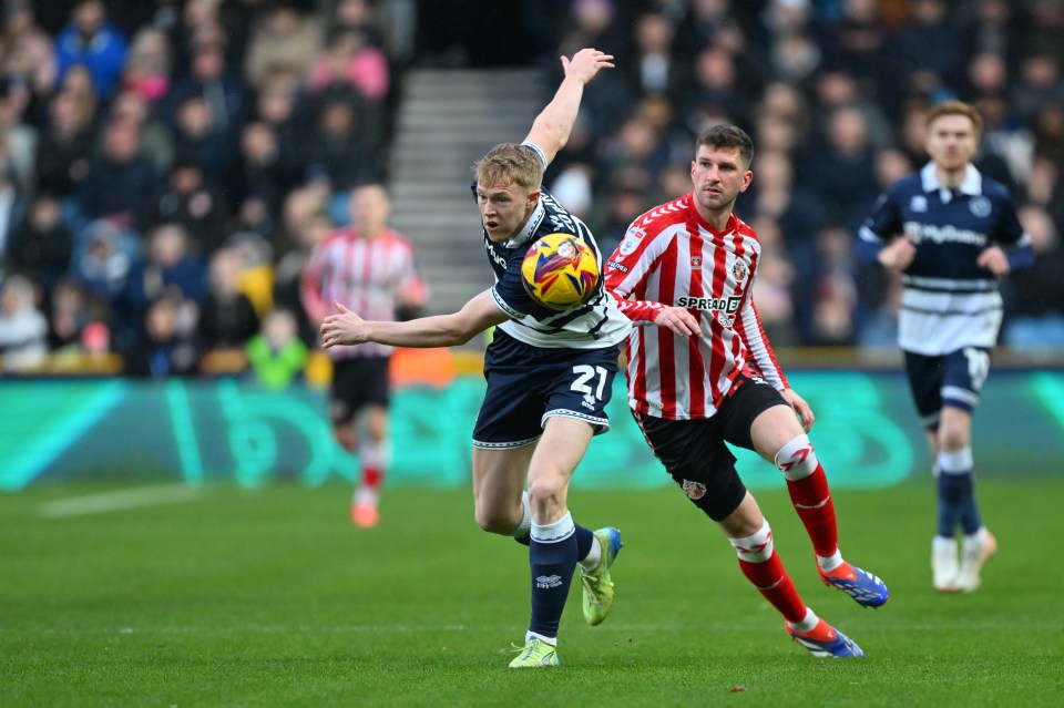 Millwall's clash with Sunderland was stopped near the end of the first half