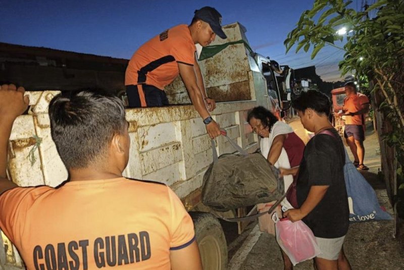 Super Typhoon Man-yi had sustained wind speeds of 160 mph as it made landfall in the Philippines Saturday, triggering emergency evacuations across six provinces. Photo courtesy of Philippine Coast Guard/EPA-EFE