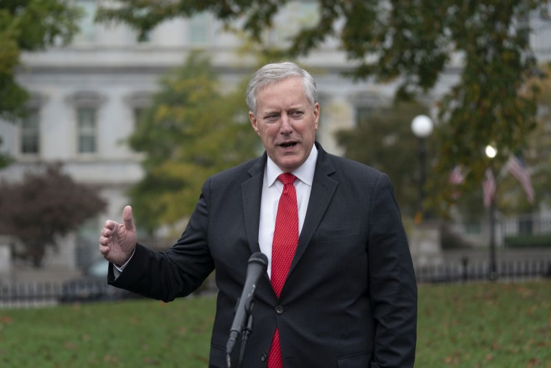 The Supreme Court on Tuesday rejected a bid by former White House Chief of Staff Mark Meadows to move his state-level 2020 election subversion case to the federal court. File Photo by Chris Kleponis/UPI