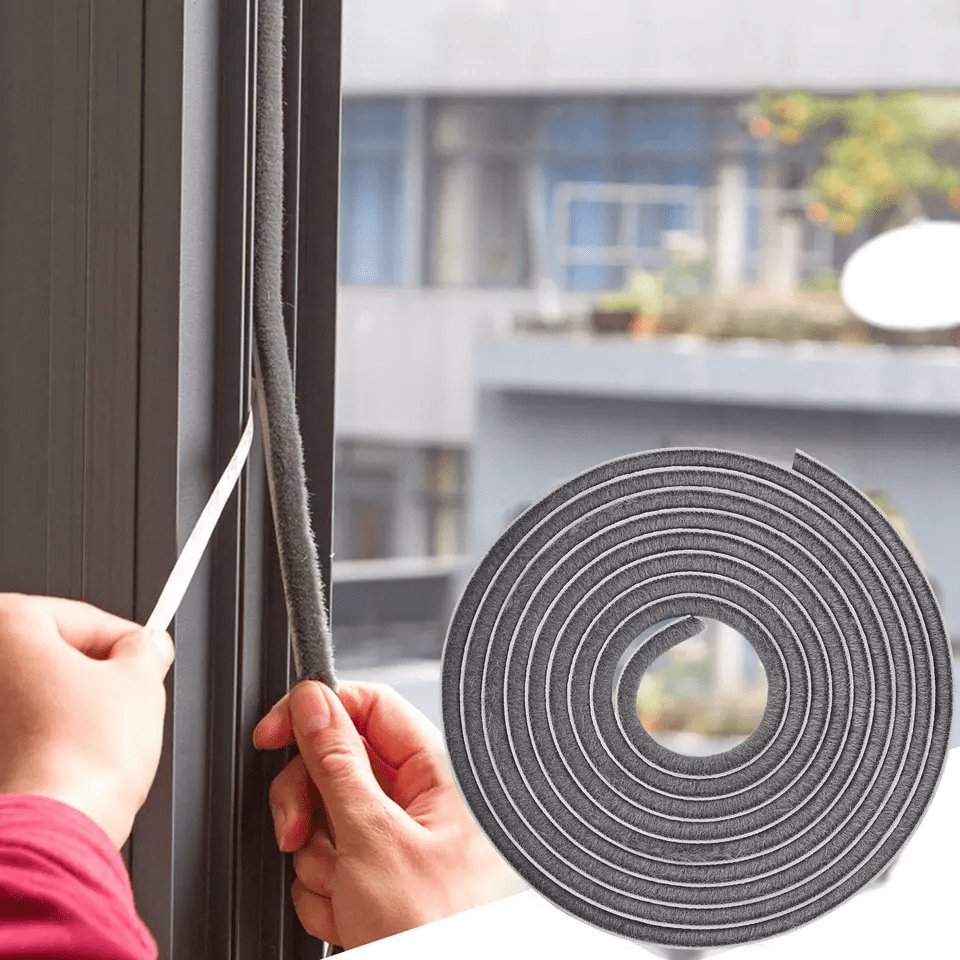 This Self Adhesive Draft Excluder Weatherstrip easily applies to doors and windows to battle nasty draughts