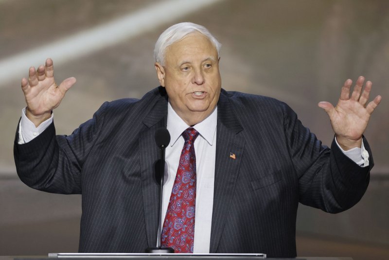 West Virginia Gov. Jim Justice, a Republican, won the state's open Senate seat Tuesday night, according to NBC News, The Wall Street Journal and The New York Times, flipping the seat after former Sen. Joe Manchin decided not to run for re-election. Justice, 73, beat Democrat Glenn Elliott, the former mayor of Wheeling. File Photo by Tannen Maury/UPI