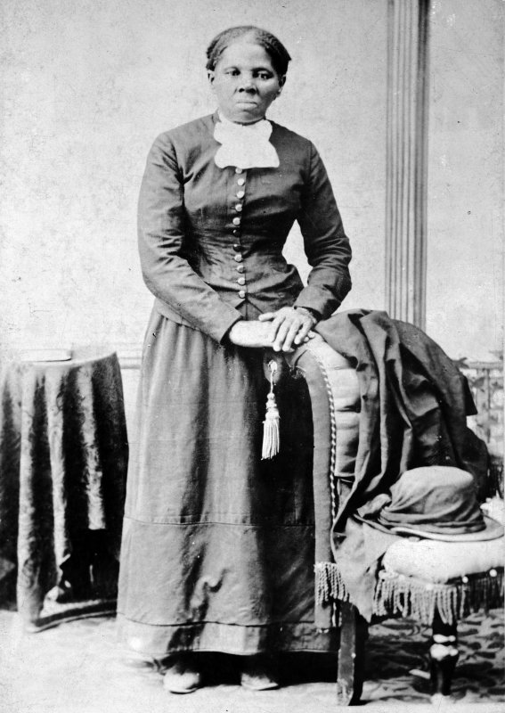 Portrait of Harriet Tubman, full-length, with her hands resting on the back of a chair. Photograph taken between 1860-1875. On Monday, Tubman was posthumously awarded the rank of brigadier general of the Maryland National Guard. File Photo by Library of Congress