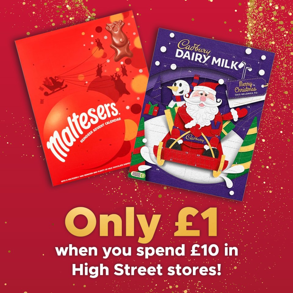 The £1 deal starts in stores from today as the countdown to Christmas nears