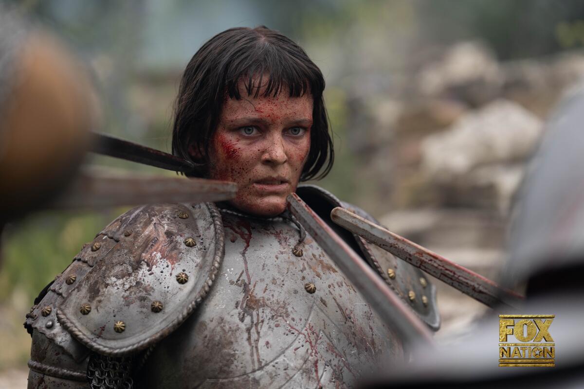 Liah O’Prey as Joan of Arc in "Martin Scorsese Presents: The Saints."