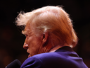 Republican presidential nominee, former U.S. President Donald Trump speaks at a campaign rally at Madison Square Garden on Oct. 27, 2024, in New York City.