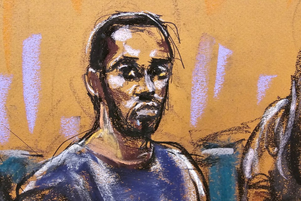 Sean 'Diddy' Combs sits during a bail hearing in September