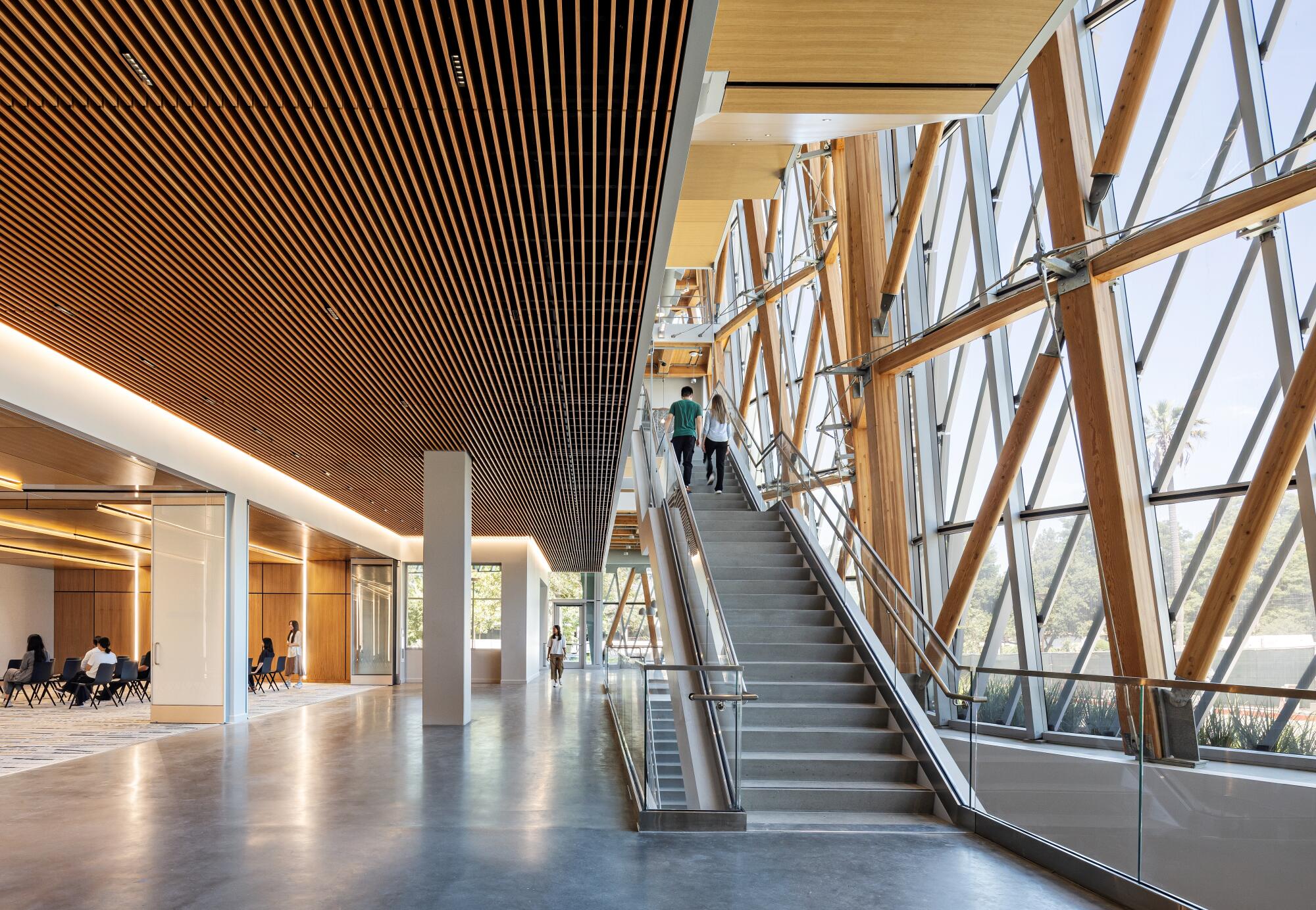 Inside the Resnick Sustainability Center at Caltech, designed by Yazdani Studio of CannonDesign.