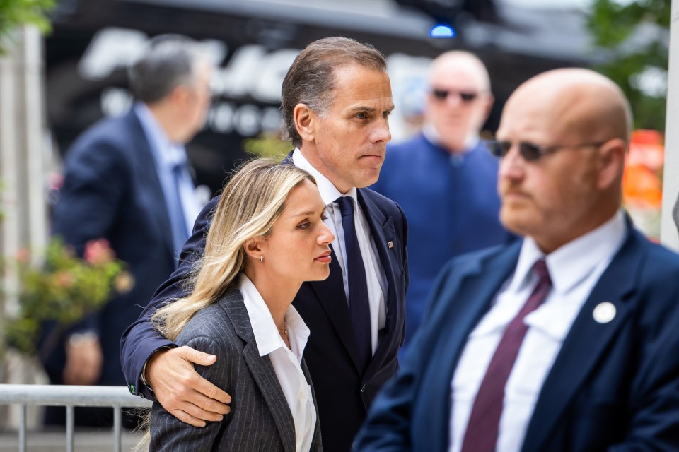 Hunter's wife, Melissa Cohen Biden, was by his side throughout the trial