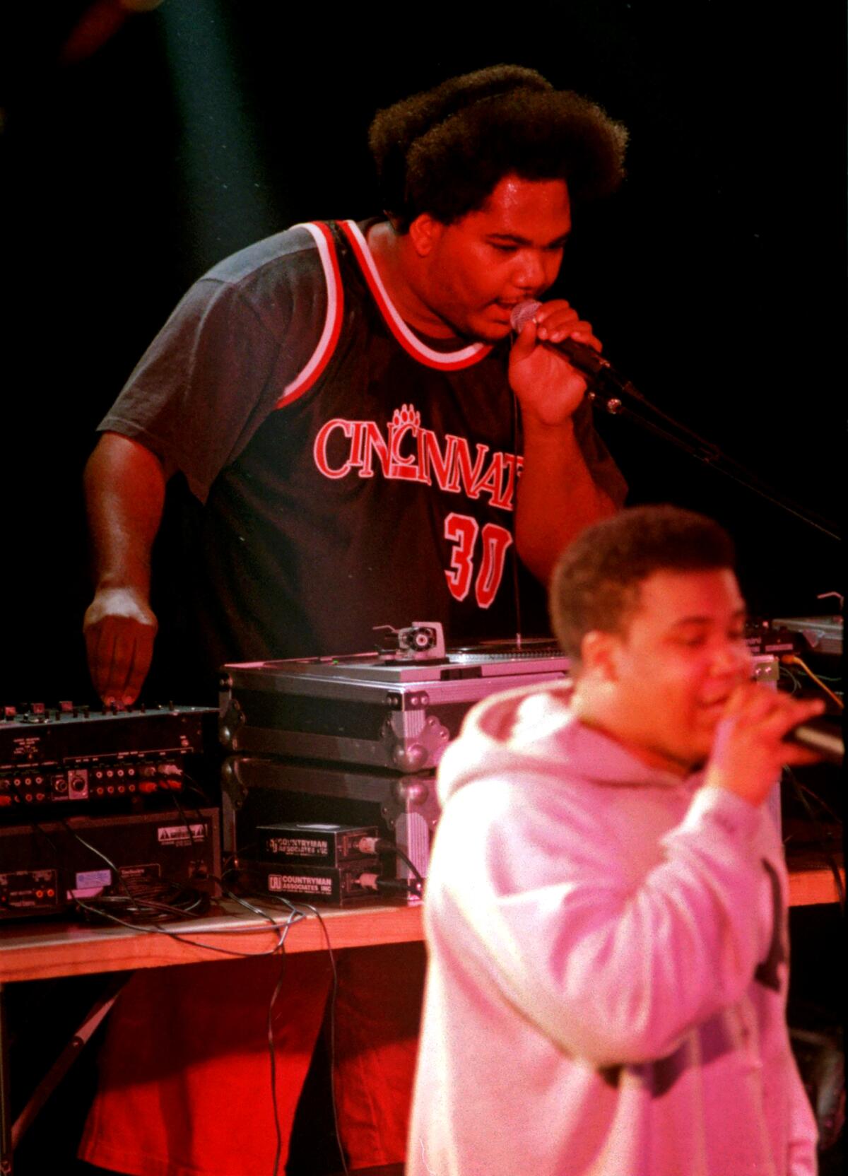 New York rap trio De La Soul perform in 1994