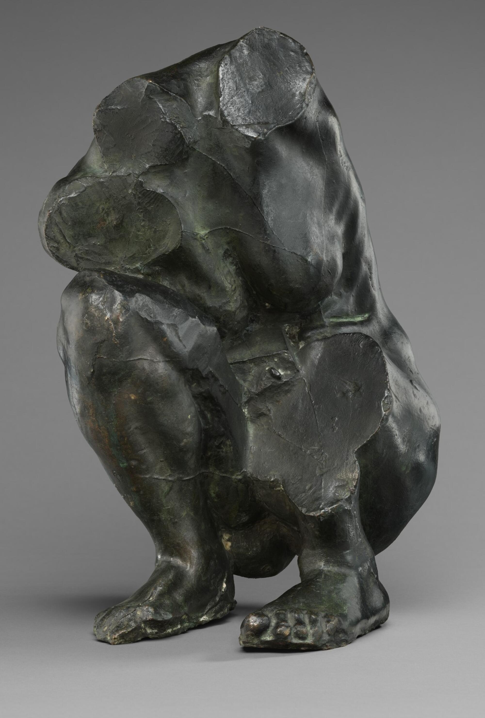 Camille Claudel, "Torso of a Crouching Woman," modeled circa 1884-85, bronze cast about 1913.