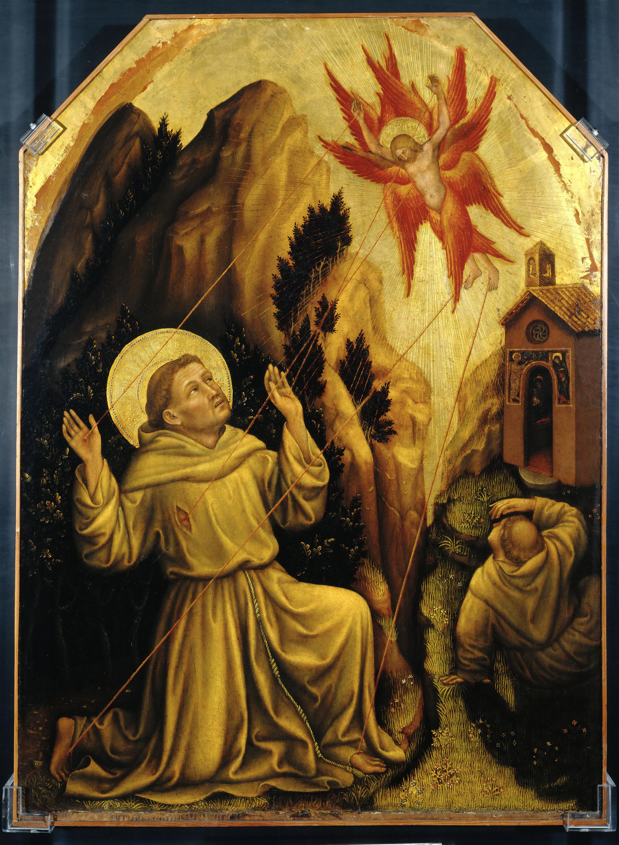 Gentile da Fabriano, "The Stigmatization of St. Francis," circa 1420, tempera and gold leaf on panel.