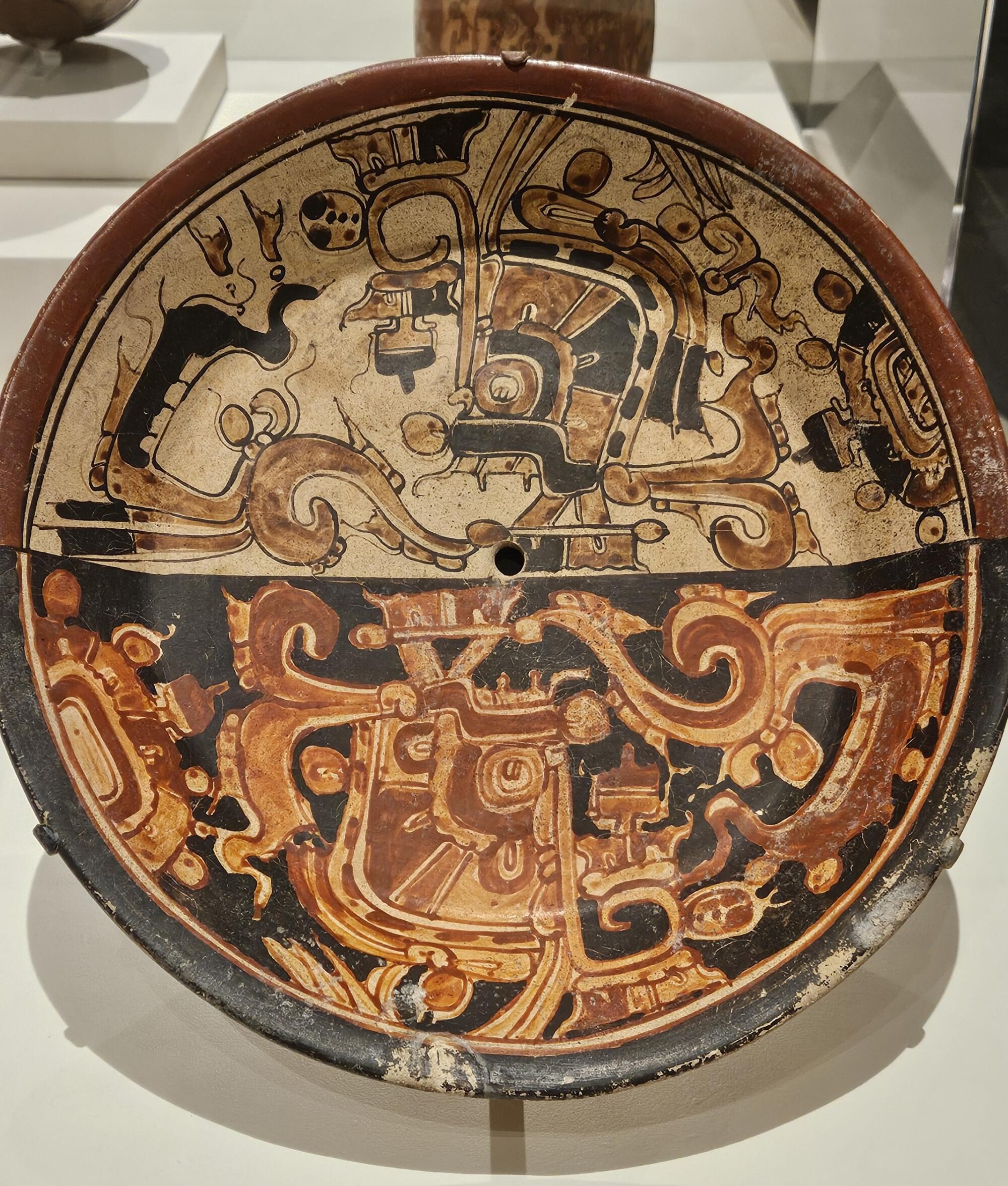 "Plate With Teotihuacan War Serpent," Guatemala or Mexico (Maya), 650-800.