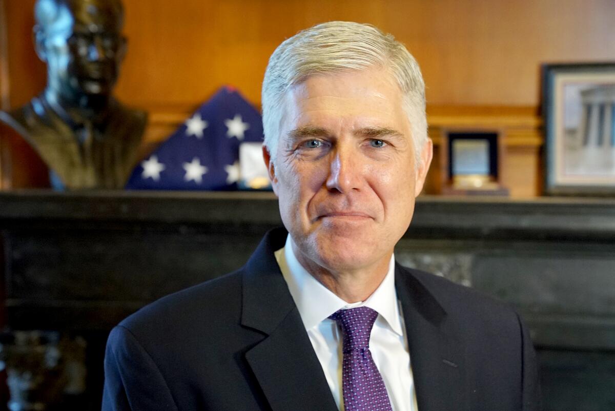 Supreme Court Justice Neil M. Gorsuch.