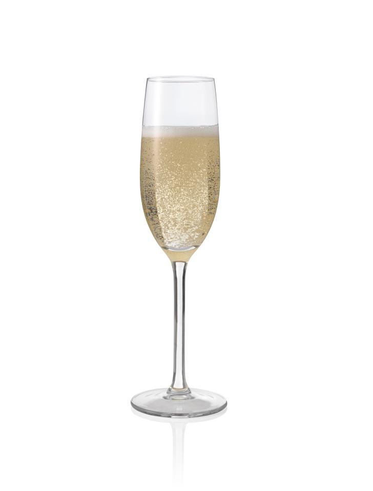 Sparkling wine has remained the same price at an average £6.40