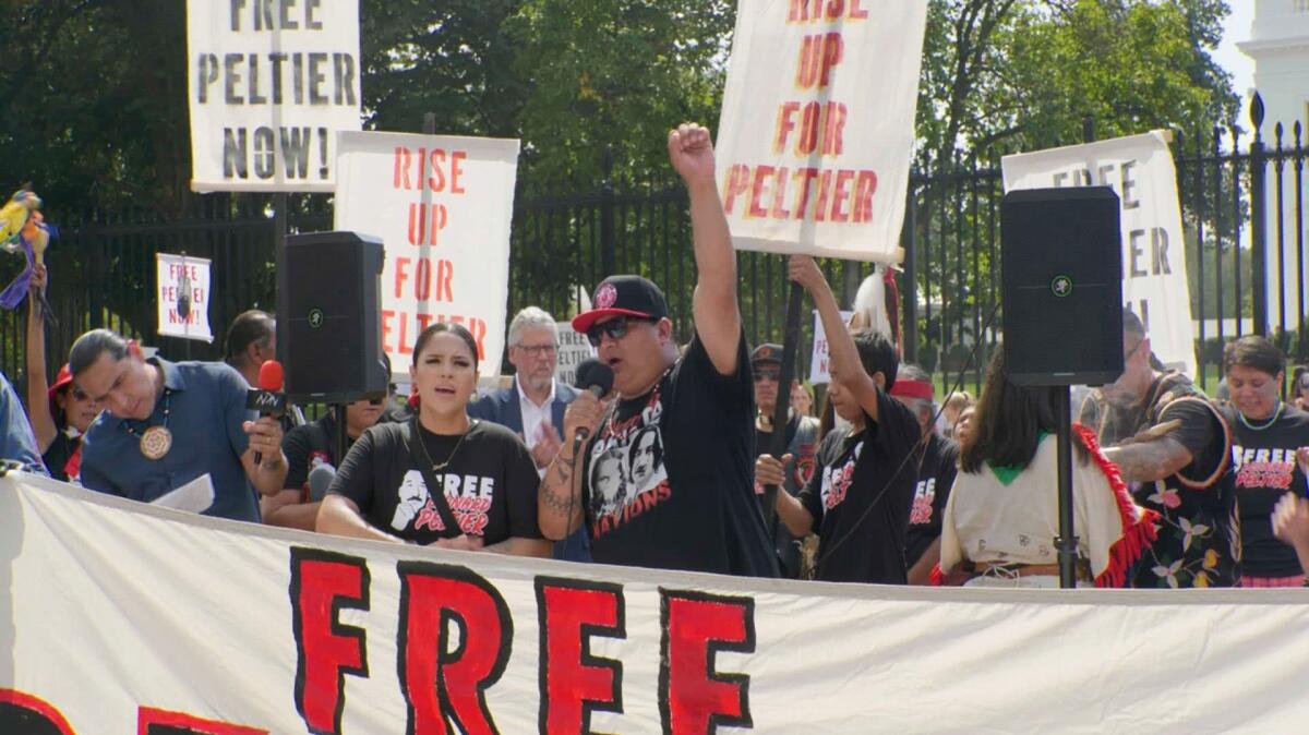 A still from 'Free Leonard Peltier' 