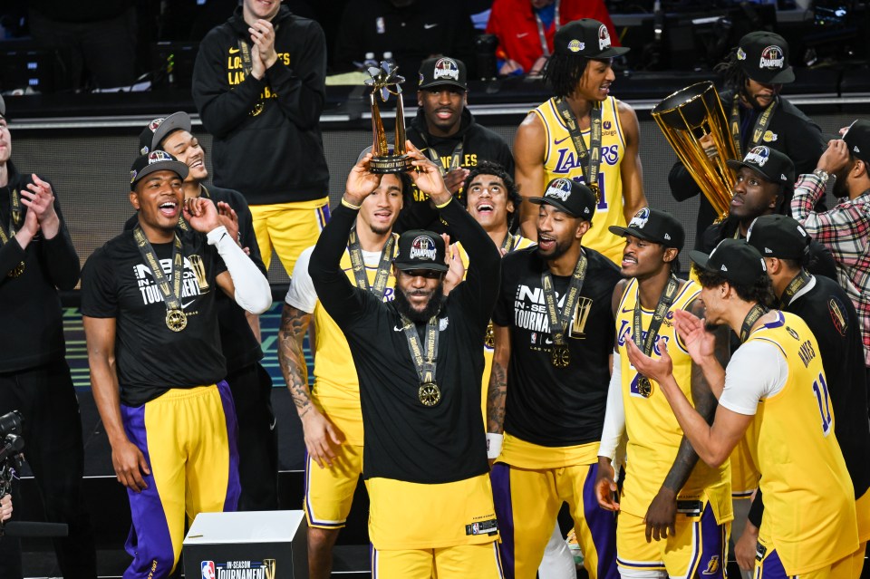 LeBron James led the Los Angeles Lakers to victory in Las Vegas last year