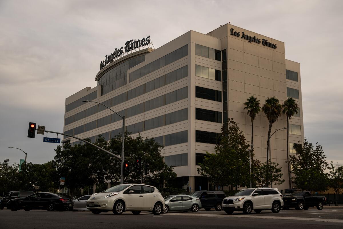 The Los Angeles Times building 