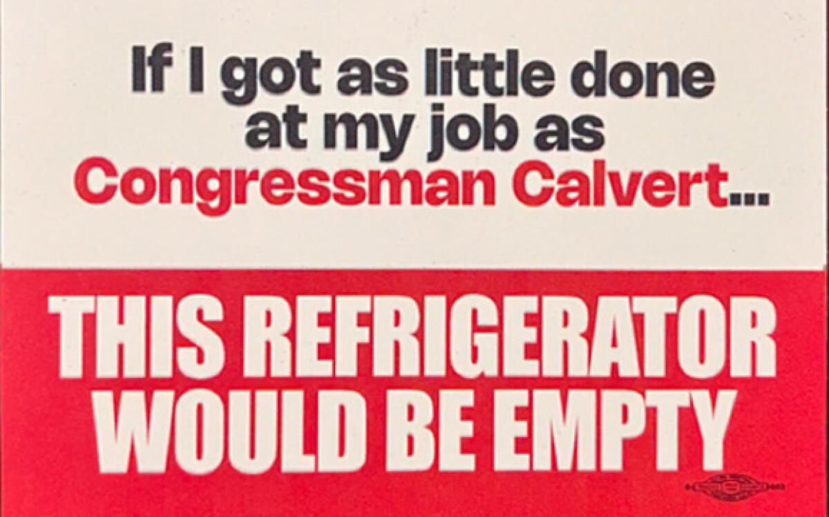 A refrigerator magnet sent out by the California Federation of Labor 