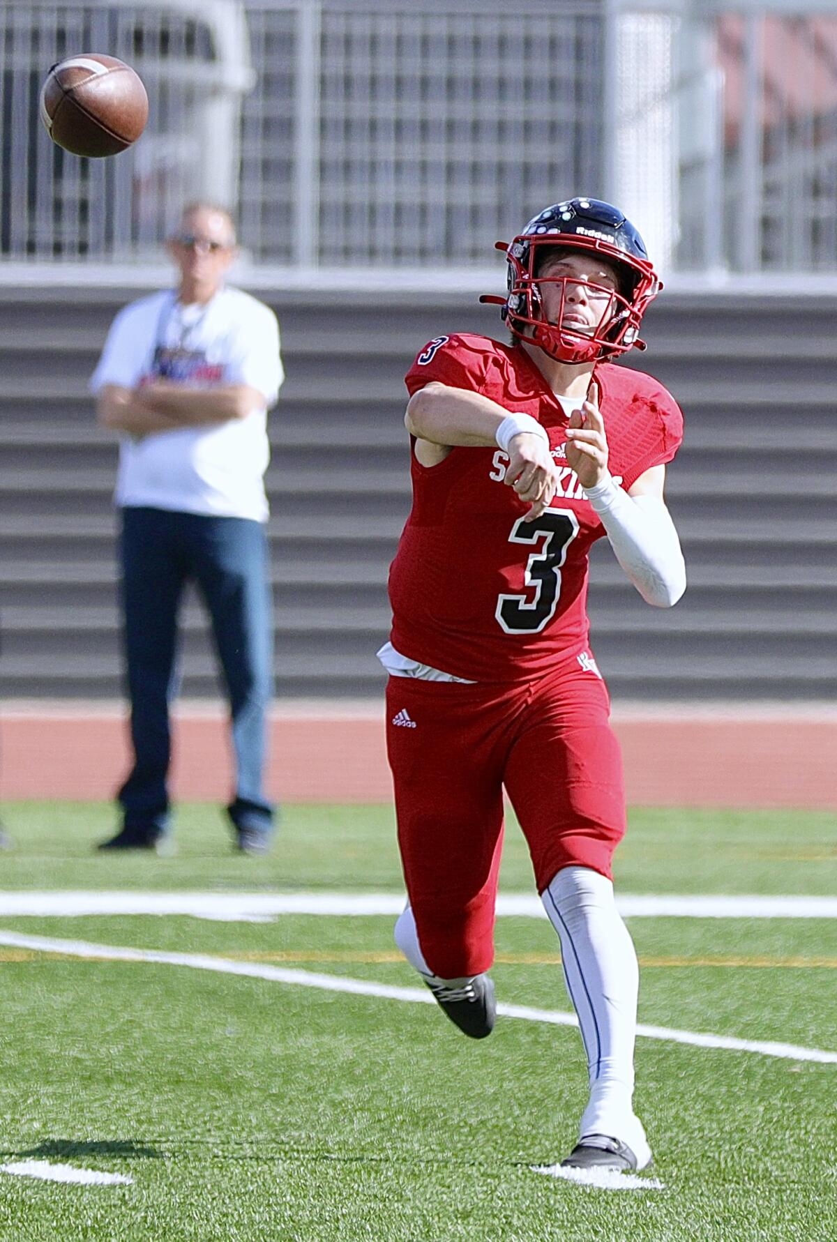 Ryan Rakowski of Palos Verdes tied a state record with six touchdown passes.