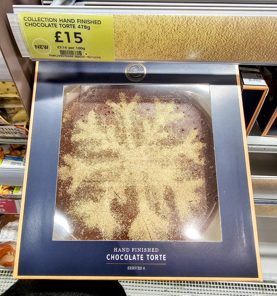 The Gloucester store is selling this chocolate torte now, made by chefs in-store