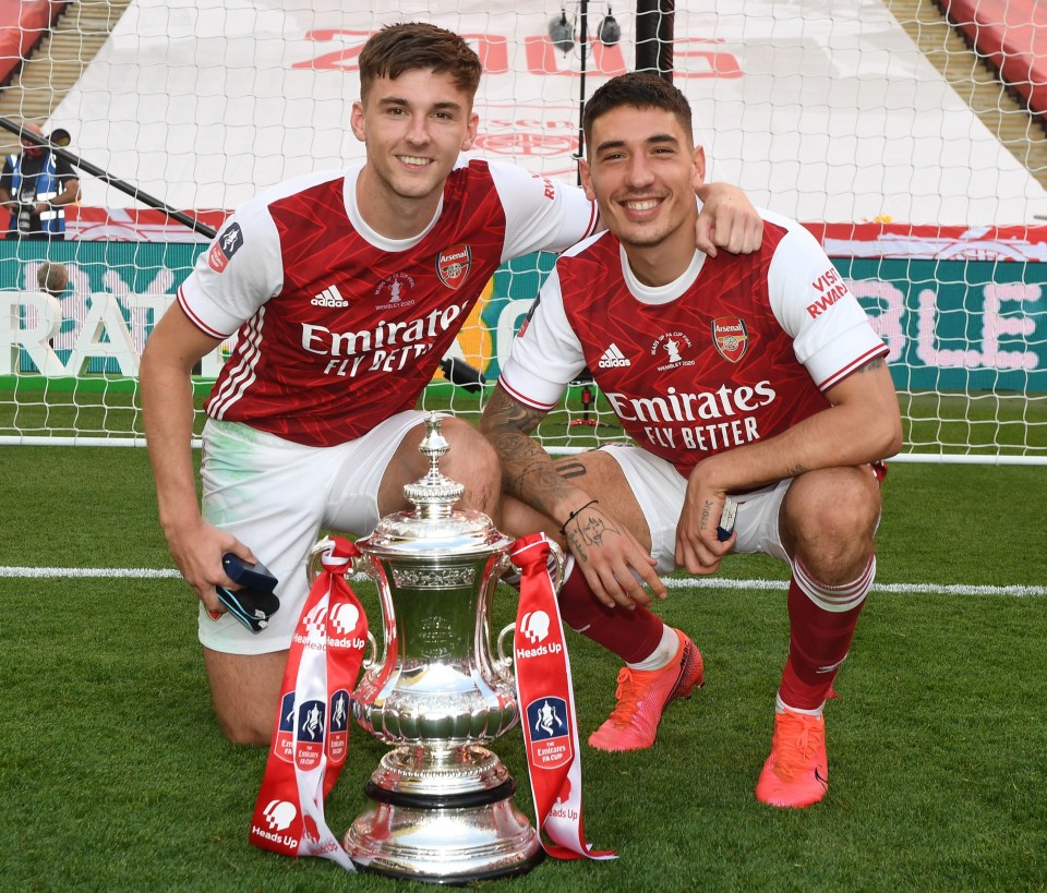 Tierney won the FA Cup with Arsenal