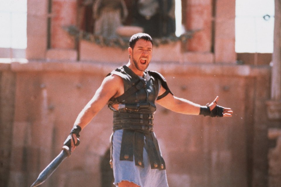 Russel Crowe as Maximus in the classic movie Gladiator