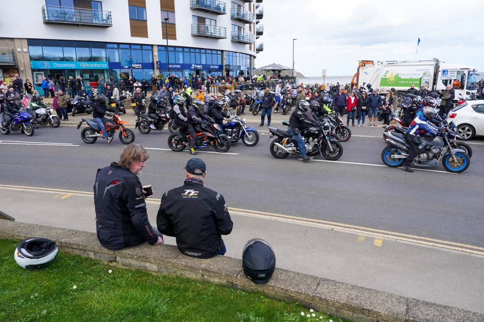 Thousands of bikers came out to support during the event