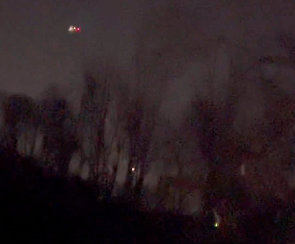 A video from Randolph, New Jersey, appears to show drones hovering over the county