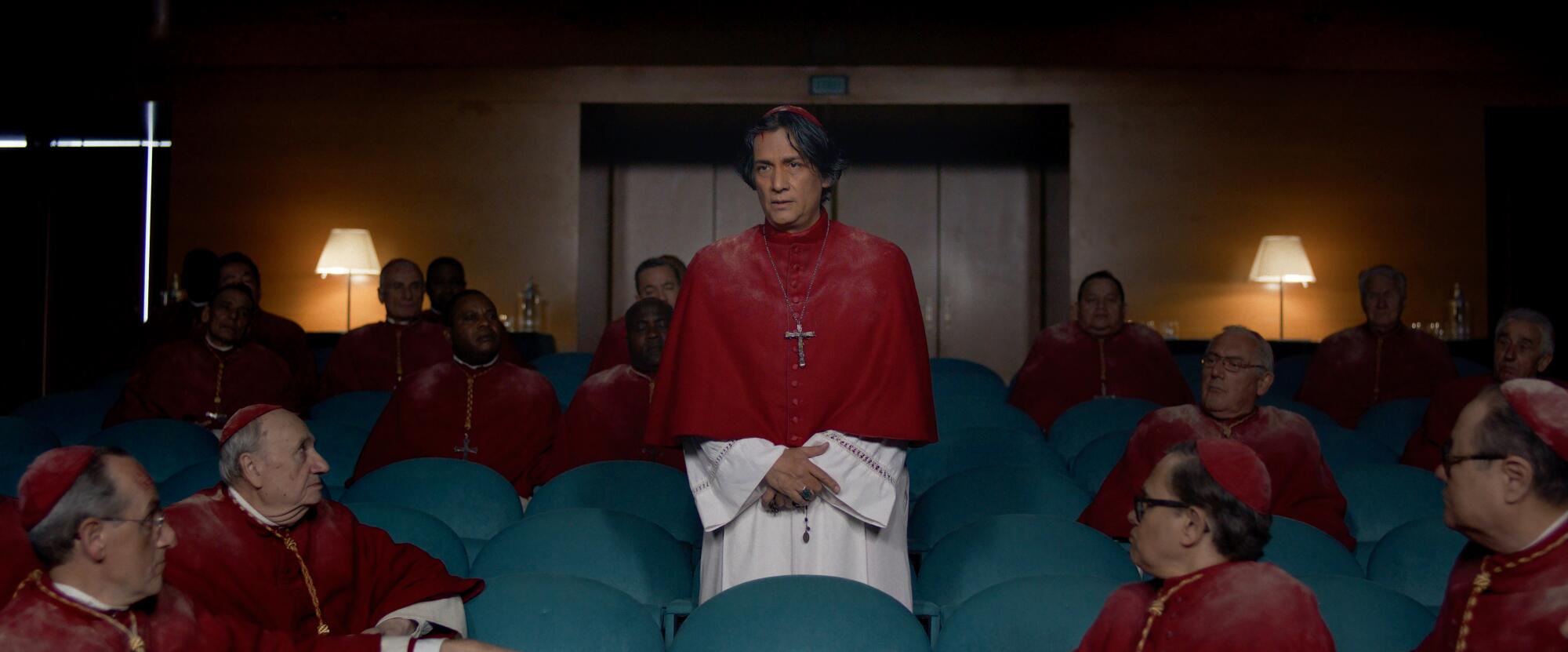 Carlos Diehz makes his screen debut as Cardinal Benitez in "Conclave."