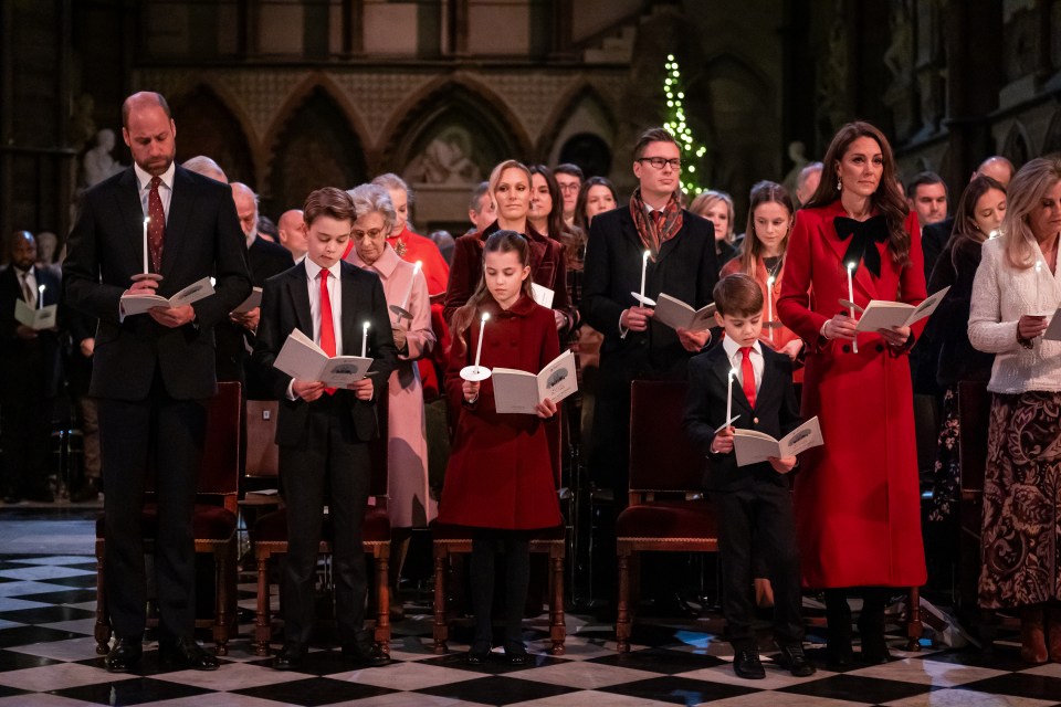 Royal family members gathered at Princess Kate's annual concert on December 6