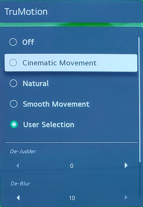 Turn off motion smoothing features when you're watching movies