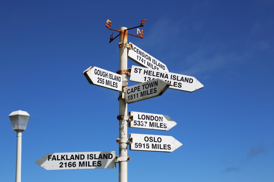 The nearest towns to Tristan da Cunha are thousands of miles away