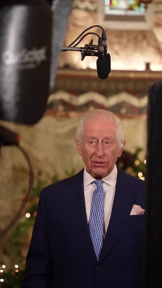 The remarkable glimpse into the annual broadcast was revealed for the first time by Buckingham Palace