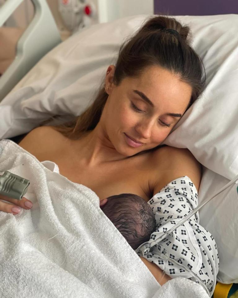 Emily and Peter welcomed daughter Arabella in April this year