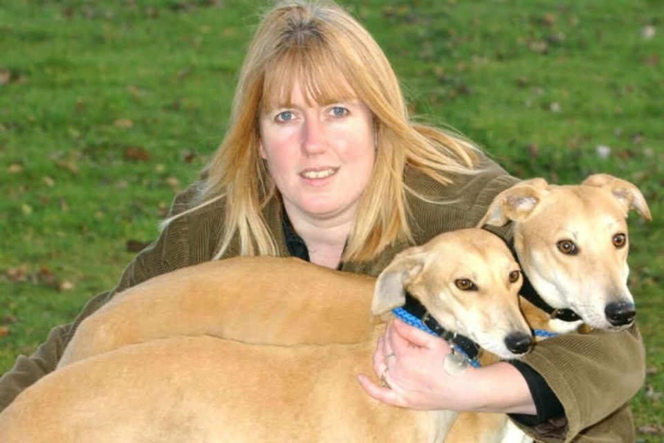 Animal charities are joining forces to highlight the plight of greyhounds, pictured Hayley Bradley, founder of Hector’s Greyhound Rescue