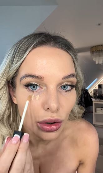 The former Coronation Street actress took fans through her full makeup routine