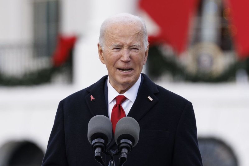 US President Joe Biden departed the United States for Angola on Sunday after giving remarks to commemorate World AIDS Day on the South Lawn of the White House in Washington, D.C. Photo by Aaron Schwartz/UPI