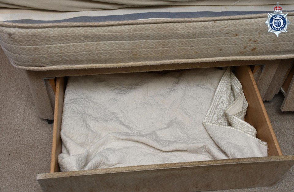 The drawer where the baby was kept, stored under her mother’s bed