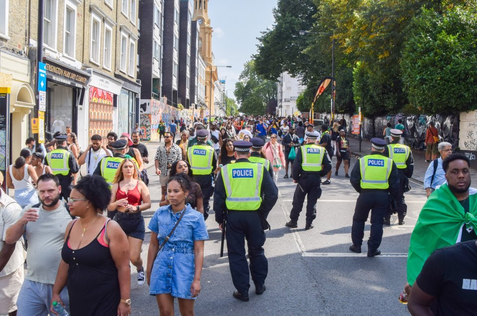 Coppers policing Notting Hill Carnival say it is a 'war zone' — with almost a third claiming to have been assaulted